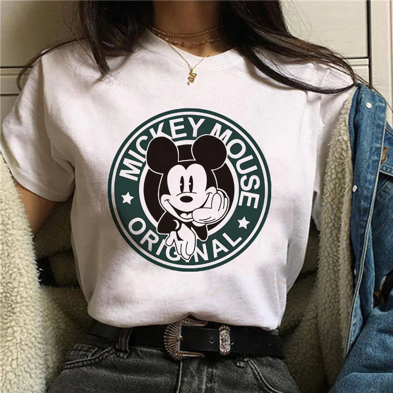 Camiseta Mickey e Minnie Mouse