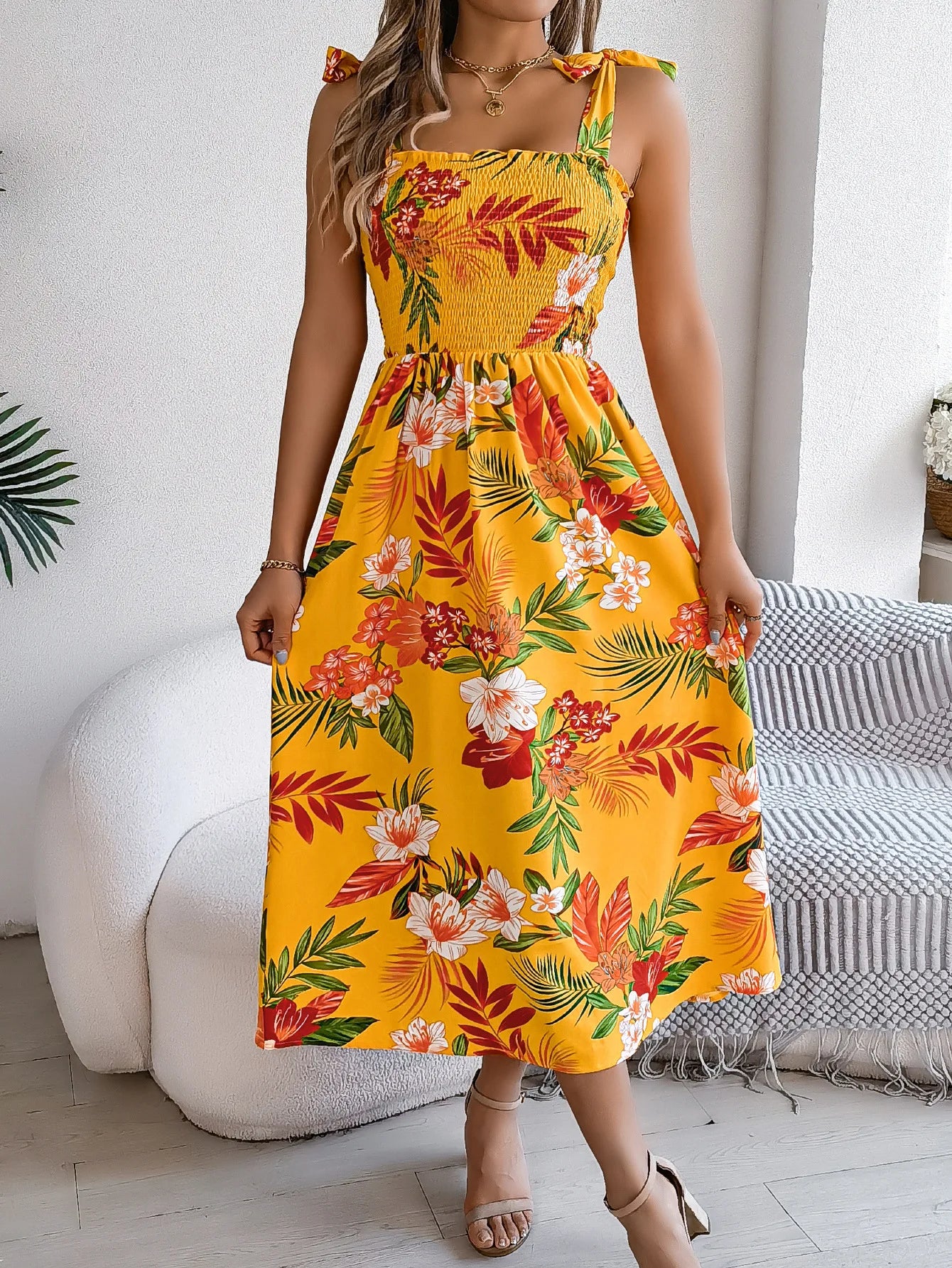 Vestido Feminino Floral